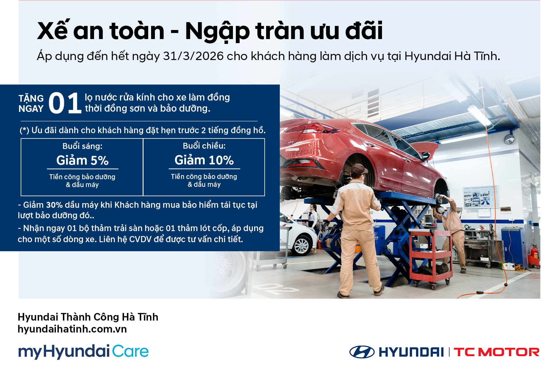 KHUYẾN MẠI DỊCH VỤ: XẾ AN TOÀN - NGẬP TRÀN ƯU ĐÃI